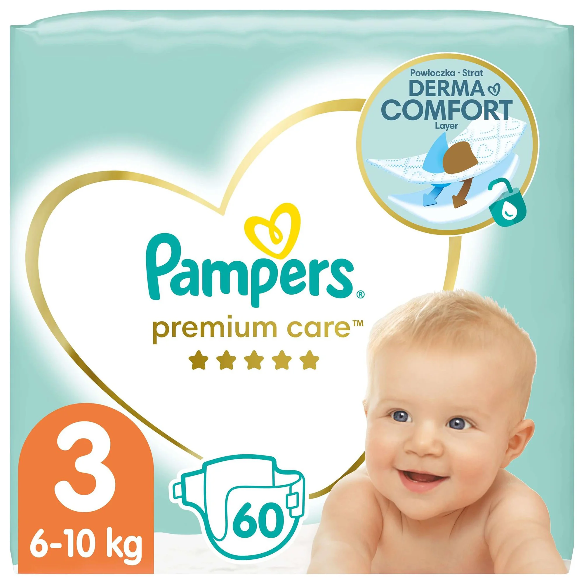 image for Scutece Pampers Premium Care 3 (6-10 kg), 60 buc. foto
