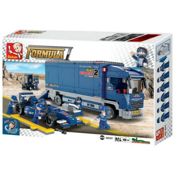 Constructor Sluban Formula F1 "BLUE LIGHTNING" Racing Truck foto