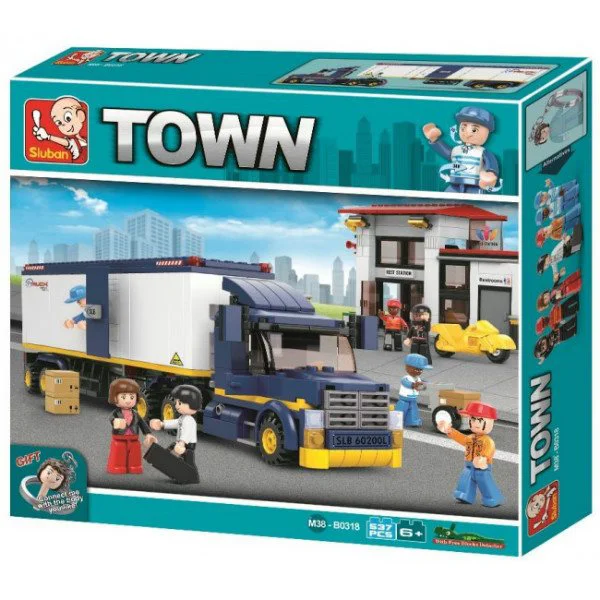 Constructor Sluban City Heavy Duty Van Truck foto