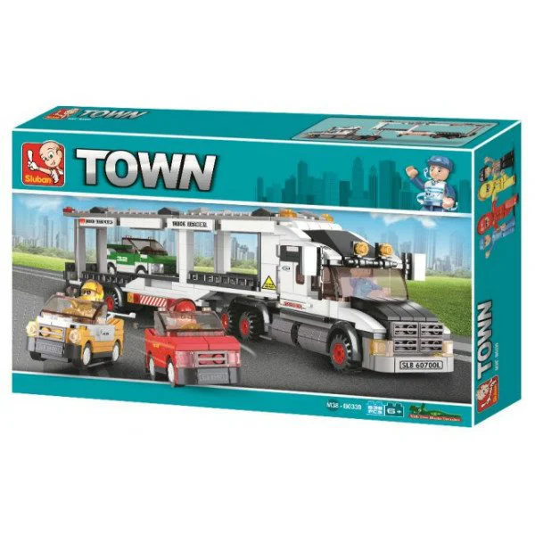 Constructor Sluban City Truck Transporter foto