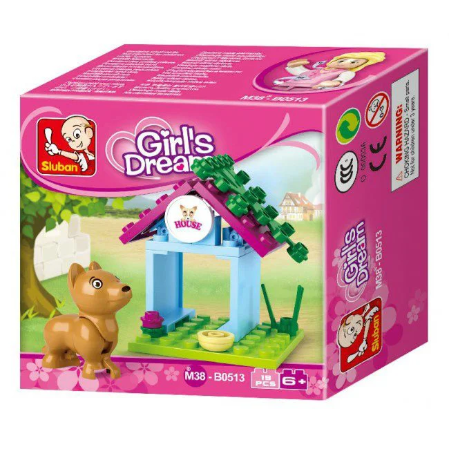 Constructor Sluban Girl's Dream Dog House foto