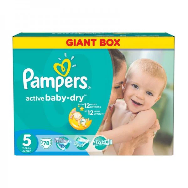 Подгузники Pampers Active Baby 5 Junior (11-18 кг), 78 шт. foto