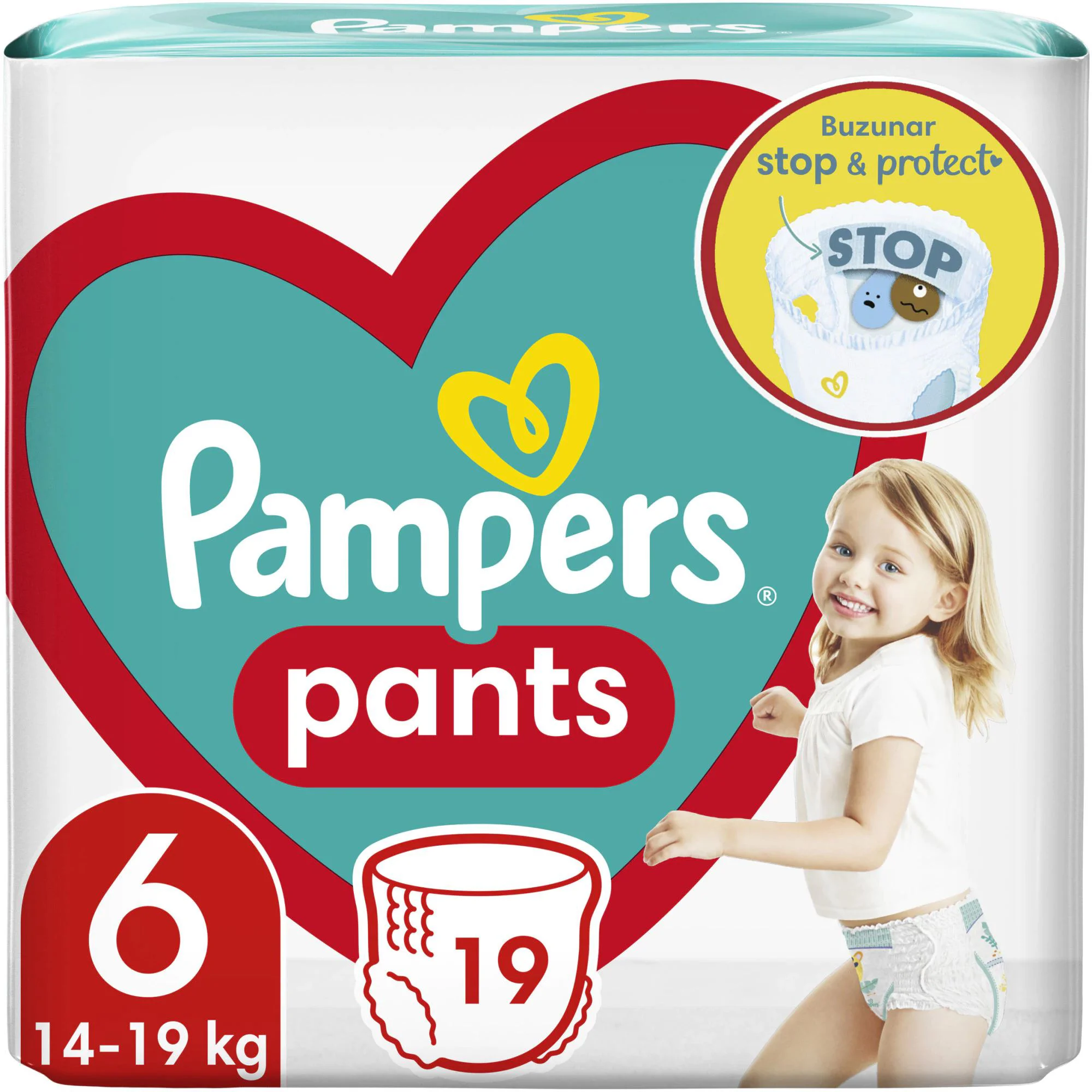 Chilotei Pampers Pants Unisex 6 (15+ kg), 19 buc.