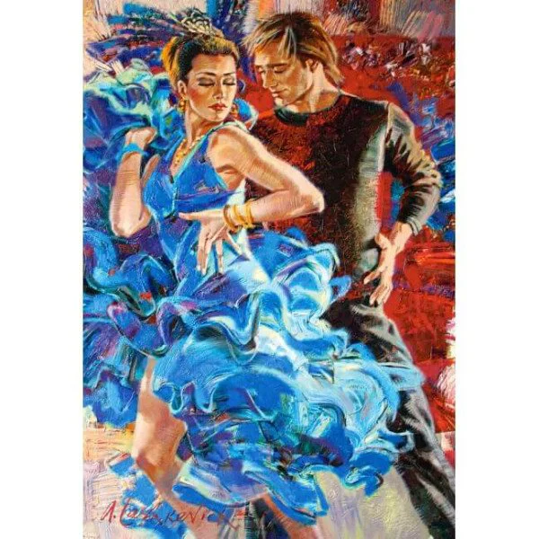 Puzzle Castorland Dance in the Turquoise Tones, 1000 piese foto