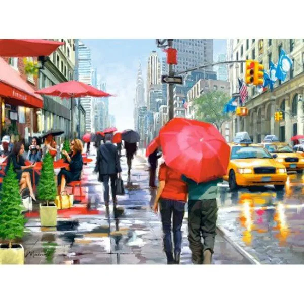 Puzzle Castorland New York Cafe, 2000 piese foto