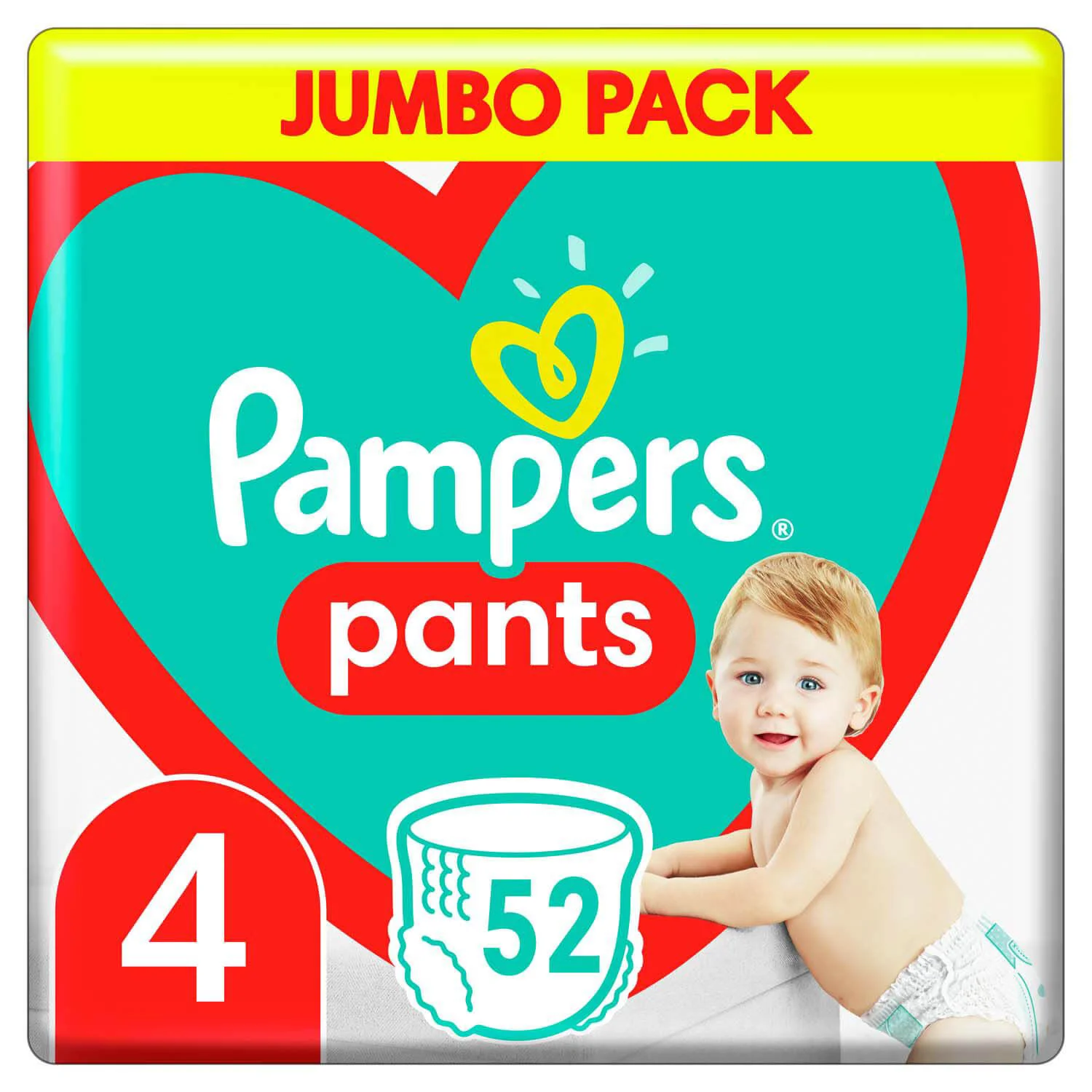 Трусики Pampers Pants Unisex 4 (9-14 кг), 52 шт.