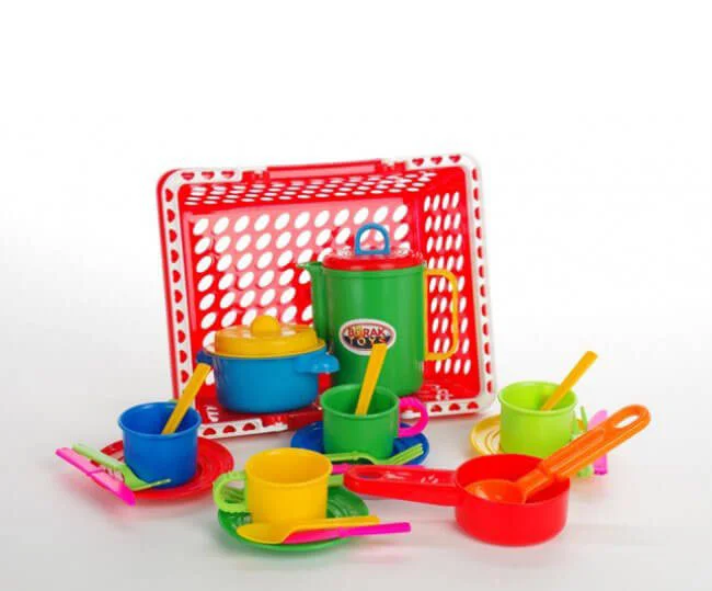 Set de vesela in cos de picnic Burak Toys foto