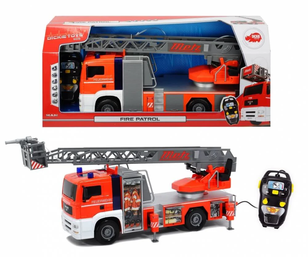 Пожарная машина Dickie "Fire Patrol" на р/у, свет, звук, вода, 50 см. foto