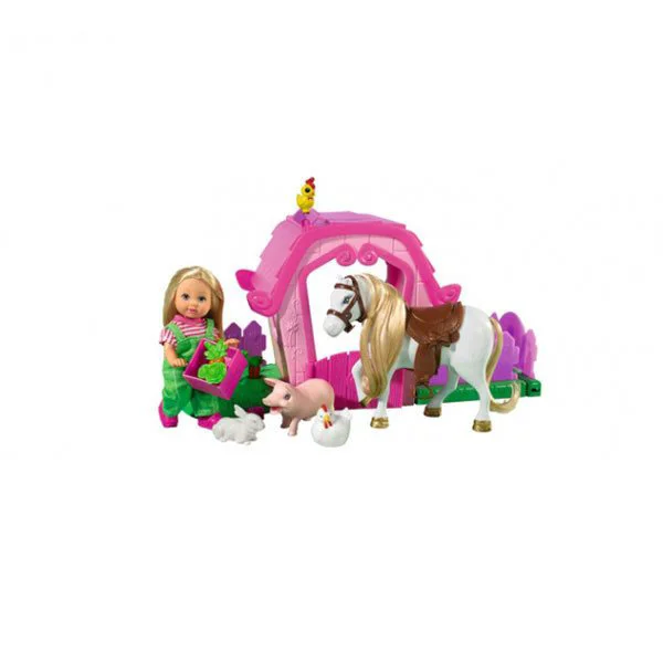 Papusa Simba Evi la ferma, 12 cm foto