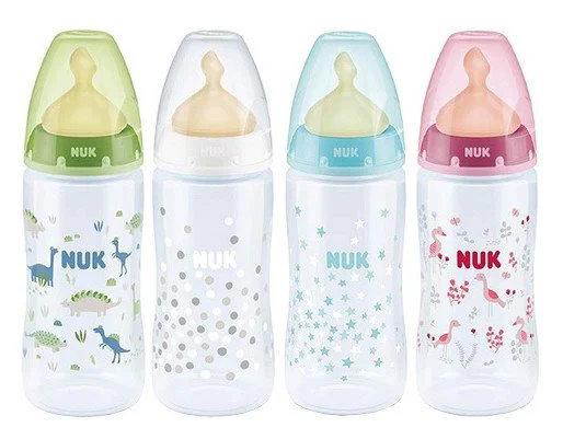 image for Бутылочка пластиковая NUK First Choice с латексной соской (0-6 мес.), 300 мл foto