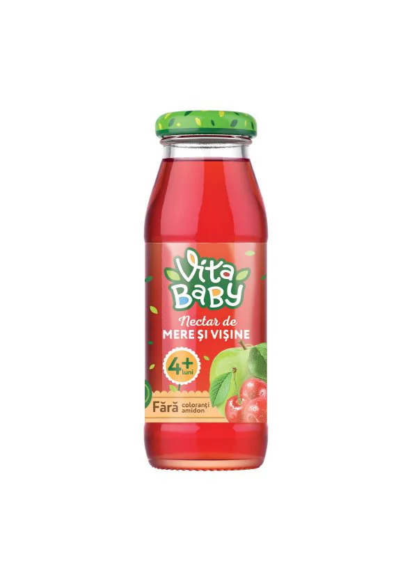 Сок яблочно-вишнёвый Vita Baby (4+ мес.), 175 мл