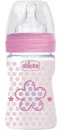 Бутылочка пластиковая Chicco Girl Well Being с силиконовой соской, 150 мл