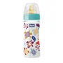 Biberon din plastic Chicco Well Being IRONIC cu tetina din latex, flux reglabil, 250 ml foto