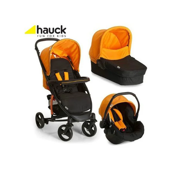 Коляска Hauck all in one Miami 4S Caviar/Orange foto