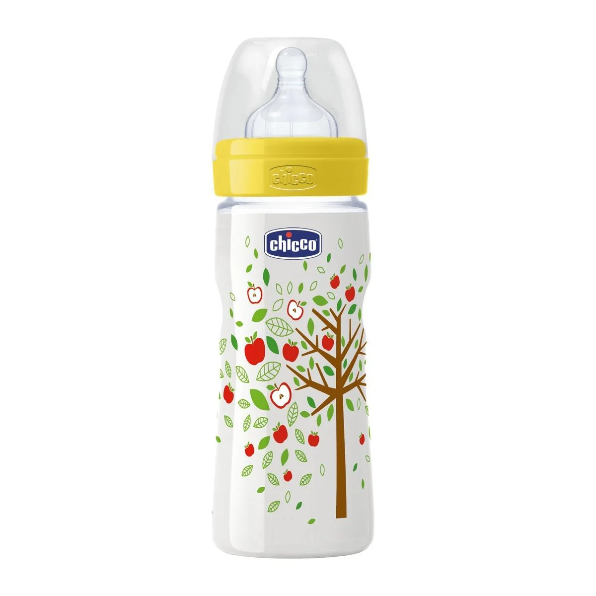 Biberon din plastic Chicco Well Being cu tetina din silicon, 330 ml foto