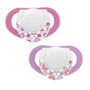 Suzeta cu inel Chicco Physio Compact din silicon Roz (6-12 luni), 2 buc. foto