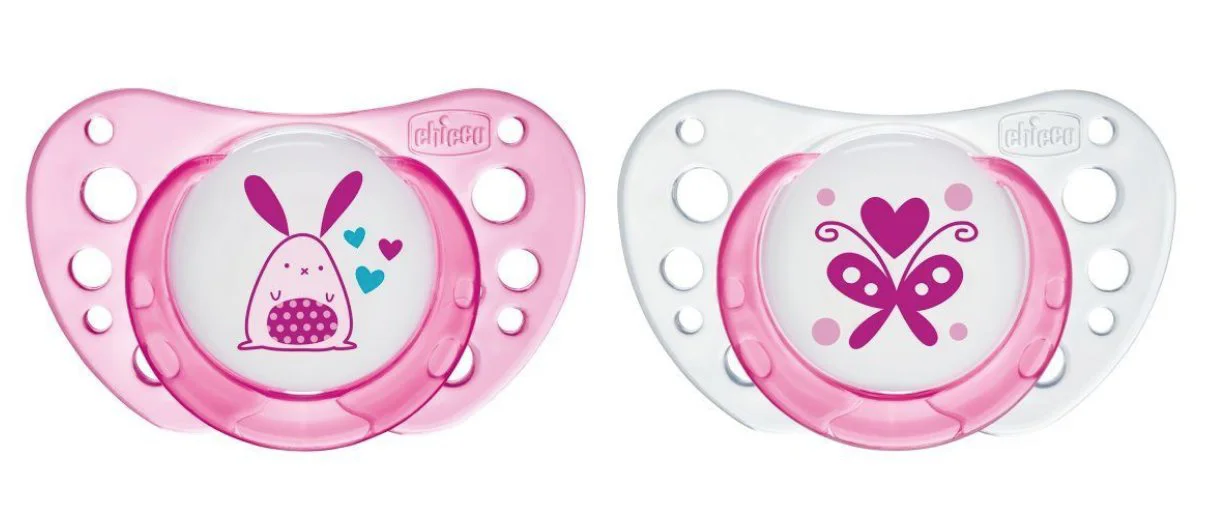 image for Пустышка латексная Chicco Physio Air Pink (0-6 мес.), 2 шт. foto