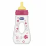 Biberon din plastic Chicco Girl Travelling cu tetina din latex, 240 ml foto