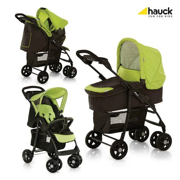 Коляска Hauck all in one Shopper Caviar/Kiwi foto