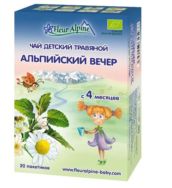 Ceai Fleur Alpine Organic "Seara Alpina"  (4+ luni), 20 plic. foto