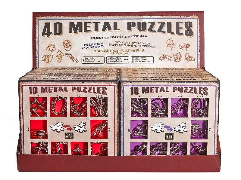 image for Set Puzzle IQ Eureka x10 Metal puzzles foto