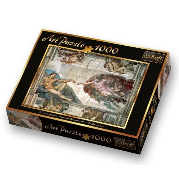 Puzzle Trefl Creation of Adam, 1000 piese foto