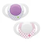 Suzeta cu inel Chicco Physio Compact din silicon Roz (0-6 luni), 2 buc. foto
