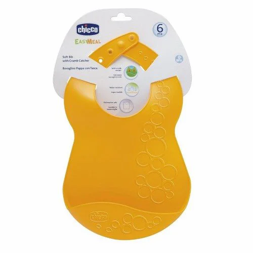 Нагрудник с карманом Chicco из мягкого пластика foto