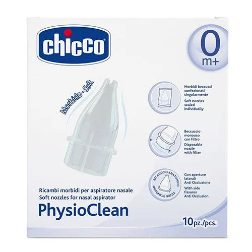 Запасная насадка для назального аспиратора Chicco, 10 шт.