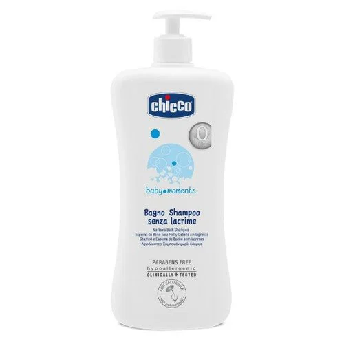 Гель для душа и шампунь Chicco Baby Moments, 500 мл