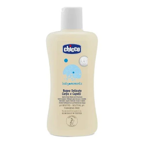 Жидкое мыло и шампунь Chicco Baby Moments, 200 мл