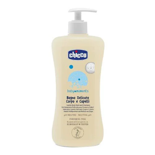 Жидкое мыло и шампунь Chicco Baby Moments, 500 мл
