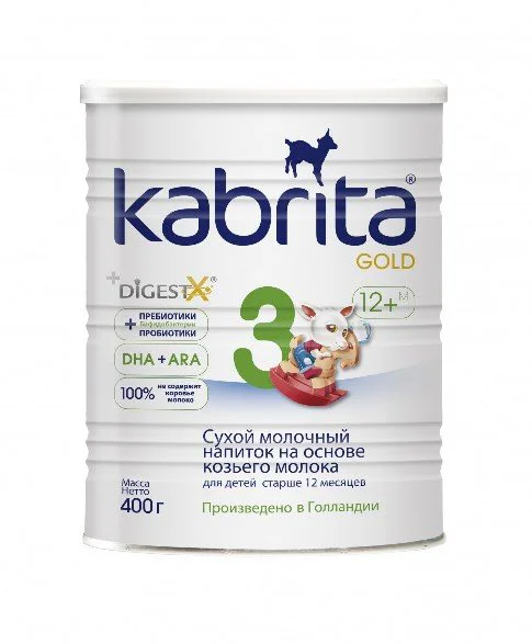 Детская молочная смесь Kabrita 3 Gold (12+ мес.), 400 г