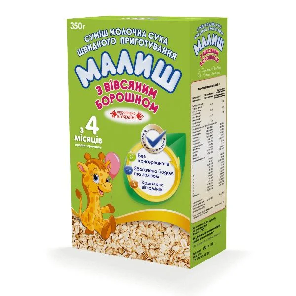 Formula de lapte Малыш cu ovaz (4+ luni), 350 g