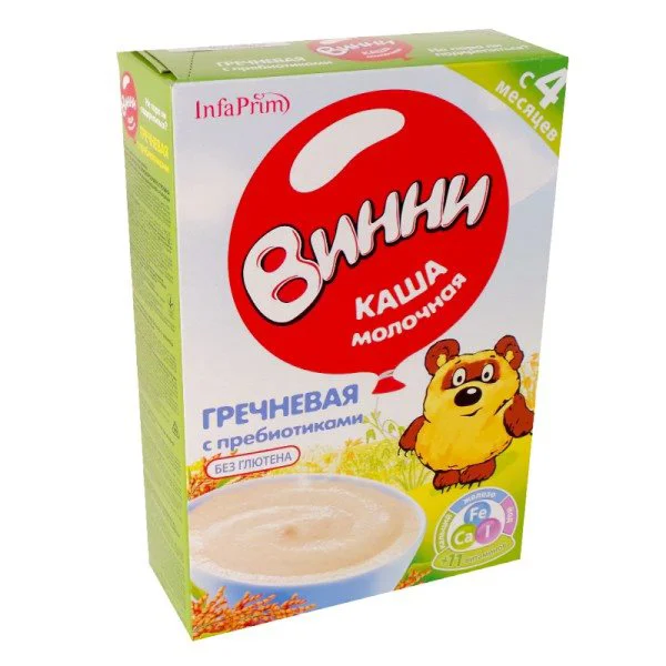 Каша молочная гречневая Винни (4+ мес.), 200 г