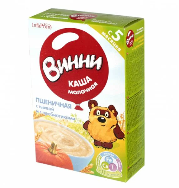 Каша молочная пшеничная Винни с тыквой (5+ мес.), 200 г
