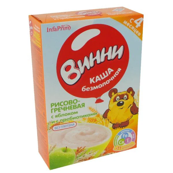 image for Terci de orez si hrisca fara lapte Винни cu mere (4+ luni), 200 g foto