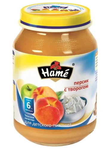 image for Piure Hame din piersici si branzica dulce (6+ luni), 190 g foto