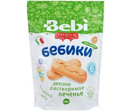 Biscuiti Bebi Premium fara gluten (6+ luni), 180 g foto