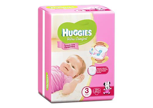 Scutece Huggies Ultra Comfort Small 3 Girl (5-9 kg), 21 buc. foto