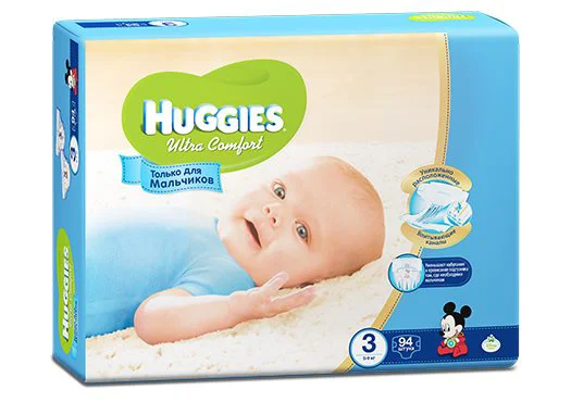 Scutece Huggies Ultra Comfort Giga 3 Boy (5-9 kg), 94 buc. foto