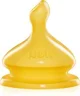 Tetina NUK First Choice din latex, flux pentru lapte (6-18 luni)
