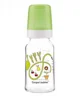 Biberon din sticla Canpol cu desen, 120 ml