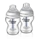 Biberon Tommee Tippee cu sistem de ventilatie si senzor de temperatura, (0+ luni), 260 ml, 2 buc.