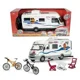 Rulota de camping Dickie cu accesorii, 40 cm foto