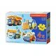 Puzzle Castorland Funny Cars, 4 in 1 (3+4+6+9 piese) foto