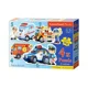 Puzzle Castorland Rescue Services, 4 in 1 (4+5+6+7 piese)