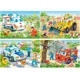 Puzzle Castorland Funny Cars, 4 in 1 (8+12+15+20 piese) foto