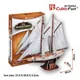 Puzzle 3D CubicFun Two-masted schooner foto