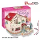 Puzzle 3D CubicFun Holiday Bungalow Dollhouse foto